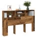 Armoire de tête de lit vieux bois 160x19x103,5 cm - Photo n°1