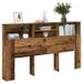 Armoire de tête de lit vieux bois 180x19x103,5 cm - Photo n°1