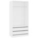 Armoire dressing 1 penderie 2 tiroirs 100 cm - Collection Kodok - Photo n°7