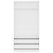 Armoire dressing 1 penderie 2 tiroirs 100 cm - Collection Kodok - Photo n°8