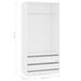 Armoire dressing 1 penderie 2 tiroirs 100 cm - Collection Kodok - Photo n°10