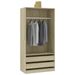 Armoire dressing 1 penderie 2 tiroirs 100 cm - Collection Kodok - Photo n°1