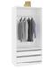 Armoire dressing 1 penderie 2 tiroirs 100 cm - Collection Kodok - Photo n°1