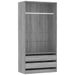 Armoire dressing 1 penderie 2 tiroirs 100 cm - Collection Kodok - Photo n°1