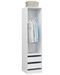 Armoire dressing 1 penderie 2 tiroirs 50 cm - Collection Kodok - Photo n°1