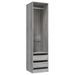 Armoire dressing 1 penderie 2 tiroirs 50 cm - Collection Kodok - Photo n°1
