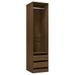 Armoire dressing 1 penderie 2 tiroirs 50 cm - Collection Kodok - Photo n°1