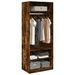 Armoire dressing 1 penderie 3 étagères 80 cm - Collection Klozer - Photo n°1