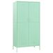 Armoire en acier 1 penderie 4 étagères réglables Klako 90 cm - Photo n°1