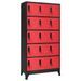 Armoire en acier Koface 90 cm – 15 casiers avec fermeture à clé - Photo n°1