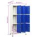 Armoire en acier Koface 90 cm – 9 casiers avec fermeture à clé - Photo n°8