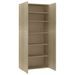 Armoire en bois 2 portes multifonctions Bakari 80 cm - Pratique et sobre - Photo n°1