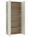 Armoire en bois 2 portes multifonctions Bakari 80 cm - Pratique et sobre - Photo n°1