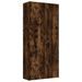 Armoire en bois 2 portes multifonctions Bakari 80 cm - Pratique et sobre - Photo n°1