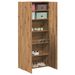 Armoire en bois 2 portes multifonctions Bakari 80 cm - Pratique et sobre - Photo n°1