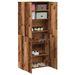 Armoire en bois 2 portes multifonctions Bakari 80 cm - Pratique et sobre - Photo n°1