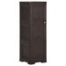 Armoire en plastique 40x43x125 cm Design de bois Marron - Photo n°1