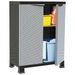 Armoire en plastique 68x39x92 cm Design de rotin - Photo n°1