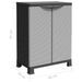 Armoire en plastique 68x39x92 cm Design de rotin - Photo n°8