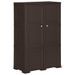 Armoire en plastique 79x43x125 cm Design de bois Marron - Photo n°1