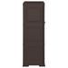 Armoire en plastique 79x43x125 cm Design de bois Marron - Photo n°3