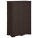 Armoire en plastique 79x43x125 cm Design de bois Marron - Photo n°5