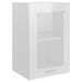 Armoire en verre suspendue Blanc brillant 40x31x60 cm - Photo n°1
