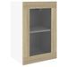 Armoire en verre suspendue chêne sonoma 40x31x60 cm - Photo n°2