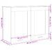 Armoire en verre suspendue Chêne sonoma 80x31x60 cm - Photo n°11