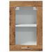 Armoire en verre suspendue vieux bois 40x31x60 cm - Photo n°4