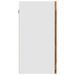 Armoire en verre suspendue vieux bois 40x31x60 cm - Photo n°6