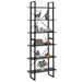 Armoire haute Gris 80x30x210 cm - Photo n°1