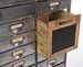 Armoire industriel 25 tiroirs 1 porte acier argent et bois de pin Vitrak 76.5 cm - Photo n°3