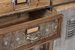 Armoire industriel 25 tiroirs 1 porte acier argent et bois de pin Vitrak 76.5 cm - Photo n°5