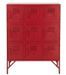 Armoire industrielle 9 tiroirs métal rouge Viho L 86 cm - Photo n°1