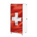 Armoire informatique mobile blanche ORGA 140 cm – Bureau compact avec rideau, tiroirs et rangements - Photo n°1