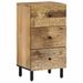 Armoire latérale 40x33x75 cm bois massif de manguier - Photo n°1