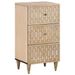 Armoire latérale 40x33x75 cm bois massif de manguier - Photo n°1