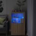 Armoire latérale avec lumières LED chêne sonoma - Photo n°2