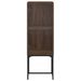 Armoire latérale avec porte en verre chêne marron 35x37x100 cm - Photo n°6