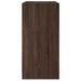 Armoire latérale avec portes en verre chêne marron 68x37x75,5cm - Photo n°7