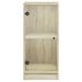 Armoire latérale avec portes en verre chêne sonoma 35x37x75,5cm - Photo n°6