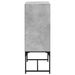 Armoire latérale avec portes en verre gris béton 69x37x100 cm - Photo n°7