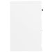Armoire latérale avec tiroir blanc brillant 40x50x75 cm - Photo n°7
