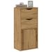 Armoire latérale avec tiroirs ODDA 40x24x79 cm bois massif pin - Photo n°1