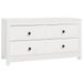Armoire latérale Blanc 100x40x54 cm Bois de pin massif - Photo n°1