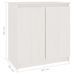 Armoire latérale Blanc 60x36x65 cm Bois de pin massif - Photo n°6