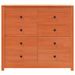 Armoire latérale marron 100x40x90 cm bois de pin massif - Photo n°7