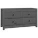 Armoire latérale Gris 100x40x54 cm Bois de pin massif - Photo n°1