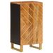 Armoire latérale marron et noir 40x33,5x75 cm bois de manguier - Photo n°1